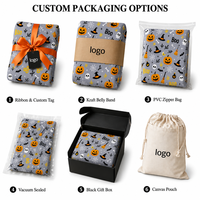 Couverture personnalisée en polyester 100 % pour Halloween, douce en flanelle, idéale pour les cadeaux d'entreprise et la décoration des fêtes