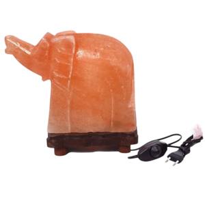 Best Himalayan <b>Light</b> Pink Elephant Shape Carved Technique Ionizer with Electric Cord and <b>Bulb</b>-Sian Enterprises - Product Image 2