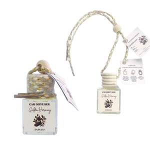 น้ำหอมปรับอากาศในรถแบบแขวนได้อย่างหรูหราขวดแก้วกันรั่วฝาไม้ดูดซับกลิ่นหอมสดชื่นจากธรรมชาติ - Product Image 5