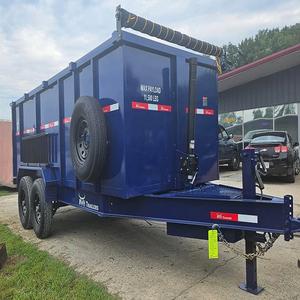 Haute qualité agricole 2 essieux 10 tonnes hydraulique ferme basculement remorque à benne basculante camion certifié CE Double essieux remorque à benne basculante - Product Image 1