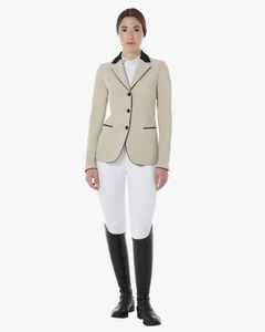 Chaquetas de espectáculo de equitación de Color de piel de diseño recién llegado para abrigos de jinete de competición y entrenamiento ecuestre de la mejor calidad para mujer - Product Image 3