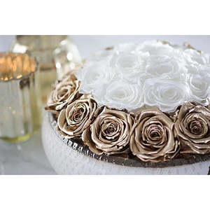 Soho Classic Eternal Roses Arrangement Fresh Natural Decorative Gift for Valentine's Day Mother's Day Graduation for Personal - Product Image 4