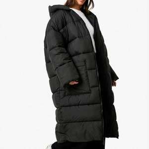 Nouveau design de veste de Noël à capuche de couleur noire, style professionnel et personnalisé, veste longue pour femmes - Product Image 6