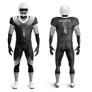 Uniforme de fútbol americano impreso en 3D transpirable de manga corta con diseño de camiseta con logotipo personalizado para el verano con Baker - Product Image 2