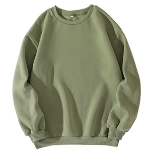 Sweat-shirt pour femmes grande taille de haute qualité en gros 2025, coton, col rond personnalisé, uni, manches longues, sweat-shirt pour femmes - Product Image 1