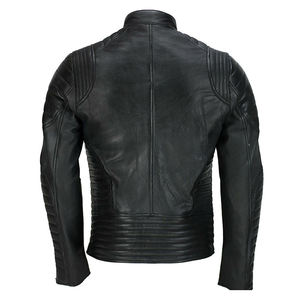 Chaqueta de cuero para hombre hecha a la moda de baja tasa al por mayor chaqueta de cuero con logotipo personalizado de calidad profesional recién llegada - Product Image 5