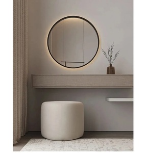 Meuble de toilette flottant moderne en bois avec design français, taille personnalisable, surface imperméable, facile à nettoyer, meuble de maison pour chambre à coucher - Product Image 3
