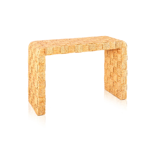 Mesa de consola de jacinto de agua tejida a mano para entrada, mesa de pasillo, mesa de consola de entrada de fábrica de Vietnam - Product Image 1