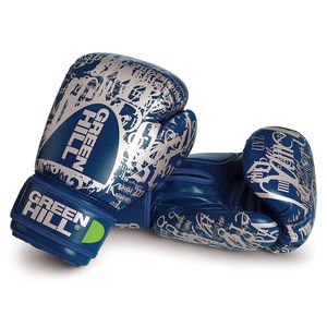 Gants de boxe junior personnalisés 12oz en cuir, équipement d'entraînement avec motif imprimé, logo sur mesure pour les salles de sport et les événements sportifs - Product Image 1