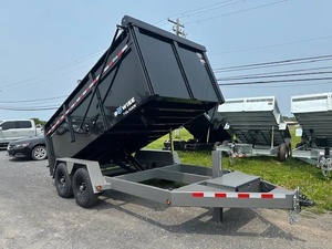 4 Wheel Dump <b>Trailer</b> Tipping <b>Farm</b> <b>Trailer</b> Heavy Duty 7 x 14 Utility Hauler with Core Motor - Product Image 1