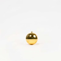 Boules de Noël en plastique doré à paillettes, fabriquées à la machine, 3 pièces, diamètre 12 cm, boules suspendues et décorations de Noël pour l'arbre, fabriquées en Italie