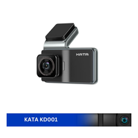 Caméra de tableau de bord Kata 2K ultra haute résolution sans fil Carplay sans fil Android et IOS Écran LCD 3 pouces Suivi GPS Caméra de tableau de bord automatique
