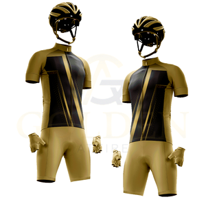 Combinaison de cyclisme professionnelle de haute qualité respirante de qualité supérieure en gros, demi-manches, confortable et durable - Product Image 1