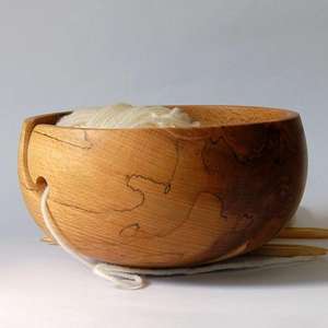 Bol de stockage de fil en bois écologique résistant à l'eau bol de fil de crochet durable pour accessoires de tricot décor à la maison - Product Image 6