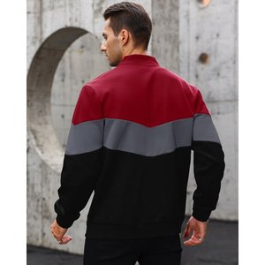 Veste universitaire pour hommes manches en cuir véritable et laine mélangée Letterman Boys College Varsity Jackets XS-5XL - Product Image 5