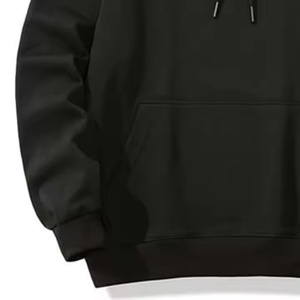 Sudadera con capucha de lana de algodón 100% de alta calidad para mujer, ropa de invierno con logotipo personalizado, patrón sólido, sudadera teñida lisa - Product Image 2