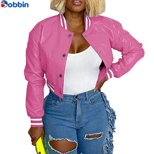 Chaqueta Bomber Varsity de Béisbol Personalizada para Mujer, de Cuero Reversible, Transpirable y Ecológica, en Oferta - Product Image 6