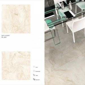 Sify Beige Ivoire 800x800mm Porcelaine 80x80cm Carreaux Brillants Vitrifiés Tanzanie - Product Image 1