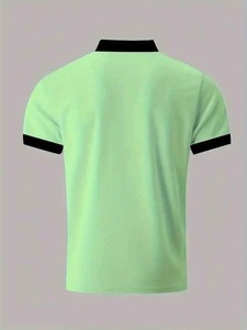 เสื้อเชิ้ตผู้หญิงสไตล์ลำลองสำหรับฤดูร้อน ผ้าเทอร์รี่ ลายเรียบ แขนสั้น ระบายอากาศได้ดี ยืดหยุ่นเล็กน้อย ทรงปกติ - Product Image 2
