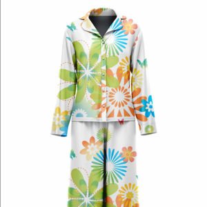 Camisón femenino para mujer con encaje delicado y Mangas onduladas para un aspecto elegante para dormir - Product Image 1