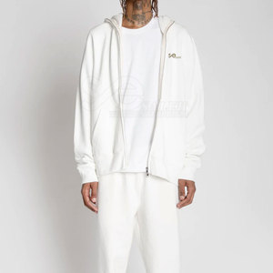 Sudadera con capucha y cremallera de cara completa para hombre de alta calidad para invierno Logotipo personalizable Bajo MOQ - Product Image 5