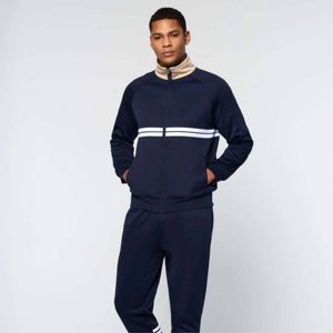 ชุดเสื้อแจ็กเก็ตและกางเกงสำหรับผู้ชาย-สวมใส่สบายทนทานและเหมาะสำหรับการฝึกซ้อมกีฬาและชุดลำลอง" - Product Image 5