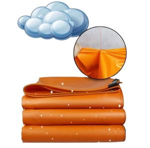 Lona de Polietileno de Alta Resistencia, Azul/Naranja, Cubierta de Plástico Impermeable de Alta Durabilidad, Opciones de Color y Tamaño, Grado Profesional - Product Image 2