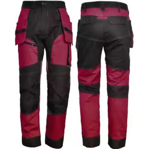 Pantalones Cargo de Algodón para Hombre, Estilo Overol, para Trabajo al Aire Libre, Color Sólido, Corte Ajustado, Estilo Urbano, Pantalones Lavados para Hombre - Product Image 2