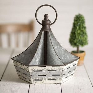 แท่นวางเทียนชุบสังกะสีแบบมีสไตล์สำหรับบ้านไร่งานแต่งงานที่ถือดอกไม้ขวดโหลแบบเรียบง่ายตกแต่งโต๊ะกลาง - Product Image 4