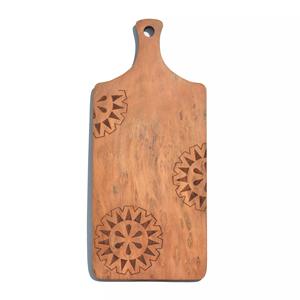 Grand tableau de table personnalisé en bois d'acacia pour la découpe de charcuterie Planche de service au fromage avec poignée Planche de service alimentaire - Product Image 2