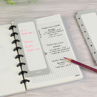 Papier de recharge Eagle Discbound 7 trous perforés pour classeur Carnets rechargeables plan quotidien recharge papier a5