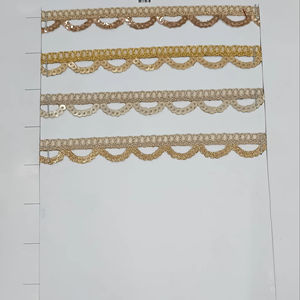 Garniture en dentelle de créateur luxueuse pour la mode haut de gamme et les vêtements de mariée Motifs complexes et détails élégants pour les vêtements de mariage - Product Image 1