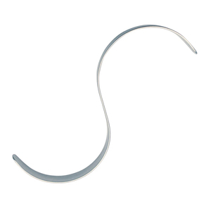 Retractor en forma de S Hoja ancha pequeña y grande Instrumento quirúrgico de acero inoxidable de 16,5 cm Retractor en forma de S - Product Image 6