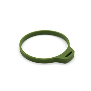 ช้อนซิลิโคนส่วนที่เหลือผลิตภัณฑ์แหวนผู้ถือโลโก้ที่กําหนดเอง Jarware ที่ตักซิลิโคนสําหรับภาชนะเก็บสีเบจ - Product Image 4