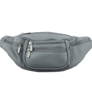 Riñonera Unisex Personalizable de Cuero Genuino con Cierre de Cremallera, Diseño Cruzado, Práctica Bolsa de Pecho Impermeable para Almacenamiento - Product Image 5