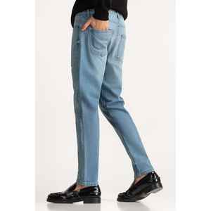 Jeans Rectos Vintage de Cintura Media MN-JNS-WS24-004, Denim Lavado a la Piedra con Bordado, Opciones de Cintura Alta/Baja para Invierno - Product Image 6