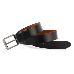 Cinturones de cuero informales y de vestir para hombre, duraderos y elegantes con hebilla de metal personalizada para uso diario - Product Image 3