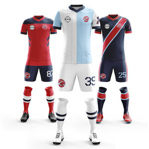 Kits d'uniformes d'équipe de ballon de football pour jeunes Maillots de sport respirants avec t-shirt imprimé - Product Image 1