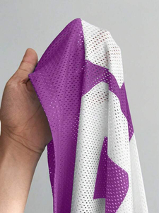 Coziest Purple Oversized Vintage Mesh Jersey con Los Angeles 26 Camiseta de fútbol con cuello en V para mujer - Product Image 6