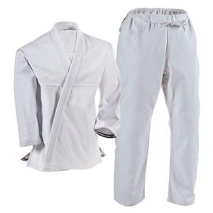 Kimono de karaté simple et uni pour homme, combinaison de combat noire, très vendue, kimono de karaté professionnel 100% coton/polyester, séchage rapide - Product Image 2