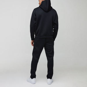 Survêtement slimfit pour hommes pull à capuche noir 2 pièces survêtement de fitness pour hommes - Product Image 5