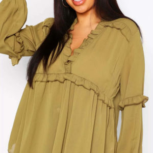 OEM Clothing <b>Blouse</b> Top <b>Shirts</b> Solid Long Sleeve Cotton Breathable Ladies <b>Shirt</b> <b>Plus</b> <b>Size</b> <b>Blouses</b> and <b>Shirts</b> <b>Women</b> Girls - Product Image 6