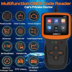 Máy quét chẩn đoán xe RAT V317, kiểm tra điện áp 12V, đọc mã lỗi, công cụ quét <span class=keywords><strong>OBDII</strong></span>/<span class=keywords><strong>EOBD</strong></span>, bảo hành 6 tháng, dùng được cho nhiều loại xe - Product Image 4