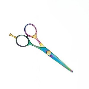 Tijera de peluquero profesional Multi con tornillo ajustable dorado Instrumentos de belleza de acero inoxidable de 5" - Product Image 4