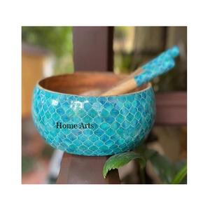 Cuenco de comida de madera impreso de nuevo diseño, cuenco de postre de forma redonda de tamaño personalizado de calidad Superior a la venta - Product Image 4