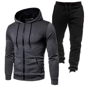 Conjunto de chándal liso para hombre con logotipo personalizado al por mayor, chándal para correr con capucha y ropa deportiva para hombre - Product Image 5