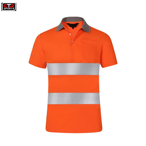 Camisa Polo Reflect al mejor precio de aspecto Premium 100% poliéster Hi Viz camisa de seguridad con cinta reflectante camisas Polo de seguridad en el trabajo - Product Image 3