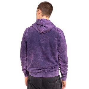 Gran oferta, Sudadera con capucha de gran tamaño lavada con ácido púrpura para hombre, logotipo de marca personalizado, sudaderas con capucha Vintage de lana GSM 480, sudaderas con capucha desteñidas al sol - Product Image 4