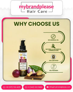 Suero para el cabello ligero de cebolla y jengibre de marca personalizada, suministro nutritivo de etiqueta privada para fabricación a granel - Product Image 5