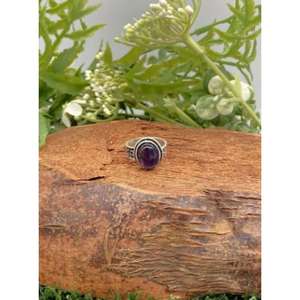 Amethyst <b>Crystal</b> Silver 181K Gold Plated Adjustable Luxury Gemstone <b>Ring</b>-Christian Party Wedding Anniversary Birthday Gifts - Product Image 1